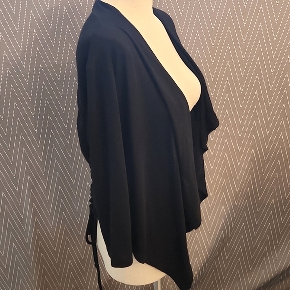 JUNIORS Planet Gold black lightweight cardigan size Large - Picture 3 of 9